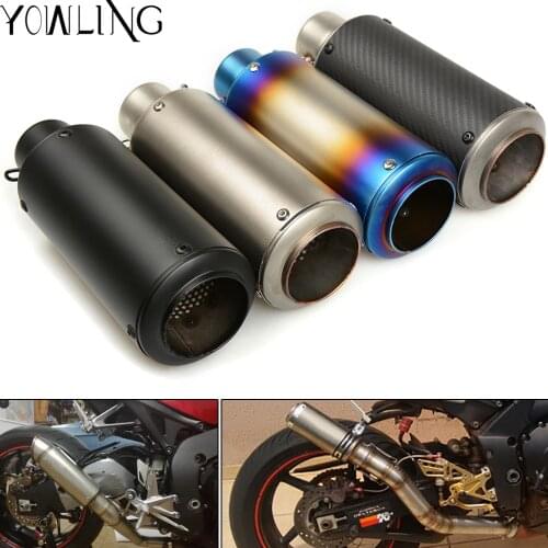 Motorcycle Exhaust Pipe Muffler Exhaust Mufflers Carbon Fiber For suzuki GSXR1000 GSXR600 GSXR750 K1 K3 K6 K8 K11 GSX-R GS500