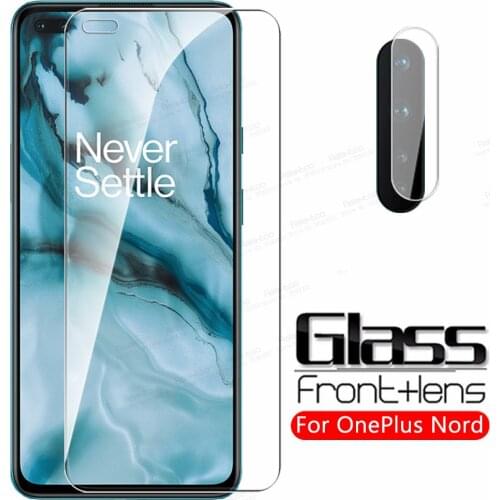 Camera Lens Tempered Glass For OnePlus Nord 5G Protective Glass For One Plus Nord 6.44" Screen Protector Safety Armor Phone Film