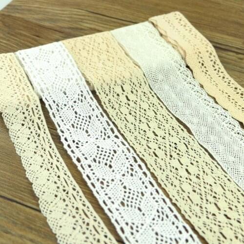 The new 1 YARD / many high quality white 5.5 CM lace cotton lace sewing Home Furnishing garment accessories DIY material