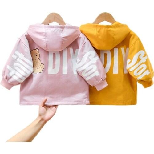 New Spring Autumn Baby Clothes For Girl Children Kids Fashion Hooded Jacket Toddler Casual Costume Boys Coat Children Outerwear