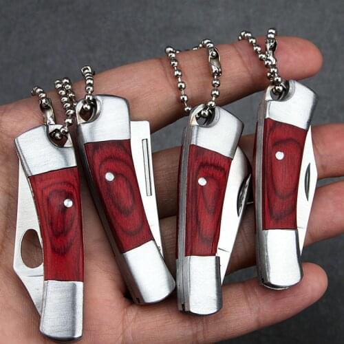 Mini Folding Pocket Knife EDC Tactical Outdoor Fishing Hunting Knife Survival Edc Tool Peeler Stainless Steel