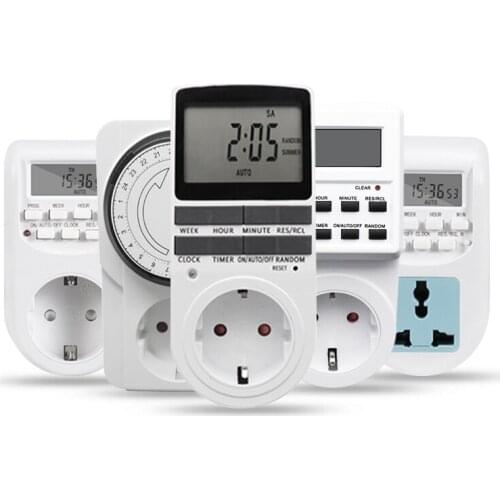 5 pcs/set EU timer Russia timer multifunctional european timer switch for aquarium water heater socket manufacturer wholesale