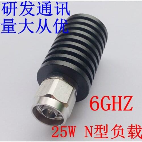 Male 25W N-type load, RF coaxial dummy load, frequency DC-6Ghz 50 ohm