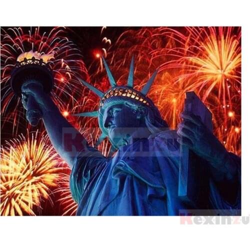 Kexinzu Full 5D DIY Square/Round Drill Diamond Painting "American goddess" 3d Diamond Embroidery Cross Stitch Decor Gift K516