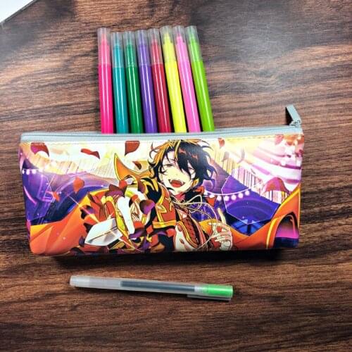 Ensemble Stars Pencil Pouch Anime Pencil Case Sakuma Rei Tori Himemiya Pencil Bags Student Stationery School Supplies Kawaii Bag