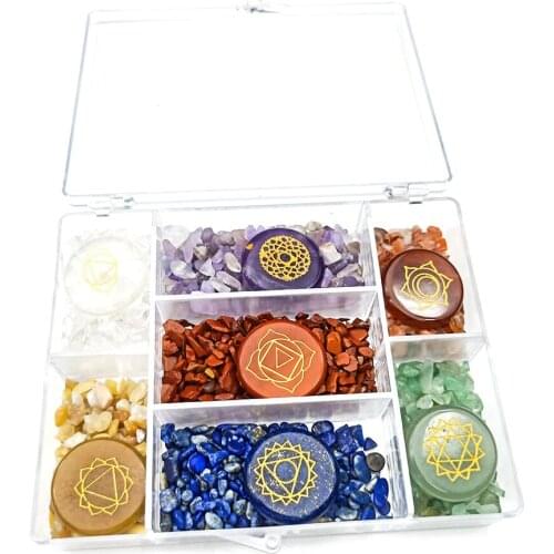 Natural Chakra Quartz Crystal Pocket Thumb Palm Stones Tumbled Chips Crystal Reiki Healing Meditation or As Worry Stones