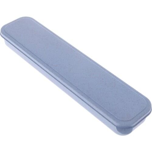 2021 New Portable Eco-Friendly Wheat Straw Cutlery Camping Picnic Box Dishware Kitchen Utensils Case