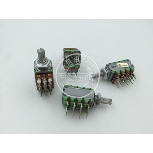 Original new 100% import RD124F-20B2-15K5-B100K-107 B100K quadruple potentiometer RD124F 20B2 15K5 4-bit potentiometer (SWITCH)