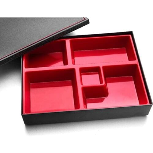 Office Picnic Portable Durable Lunch Box Bento Box ABS School Safe Rice Food Containers 5-Section Japanese Style Sushi