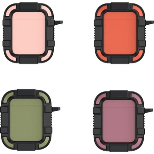 Shockproof Cover Earphone Protector air-pods 1/2 Protective Box Anti-lost Headphone Box Smartphone Accessories