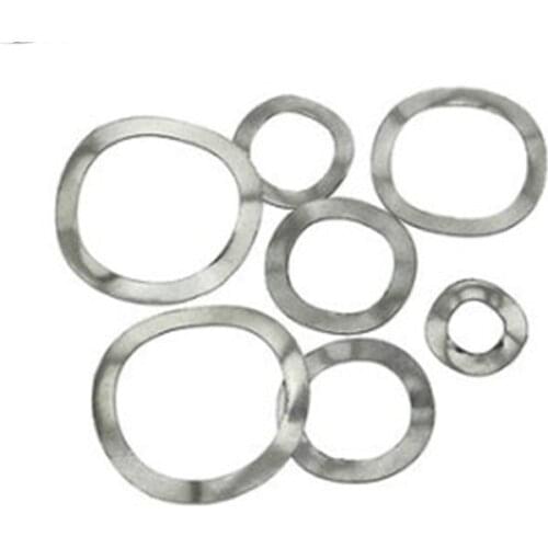 10/50Pcs 304 Stainless Steel Three Wave Washers Spring Washer M3 M4 M5 M6 M8 M10 M12 M14 M16 M19 M23 M25 M27 M31 M39 M41