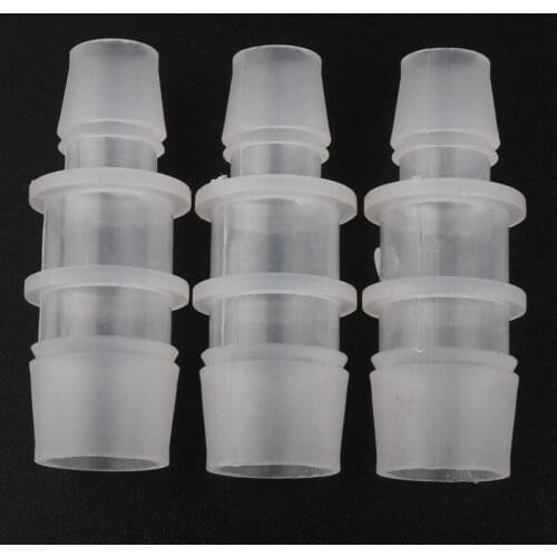 5pcs/lot 12.7-14.2mm PP Straight Reducing Connector Aquarium Tank Air Pump Aerator Fittings Garden Micro Irrigation Hose Joints