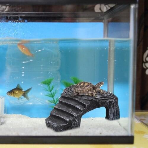 Turtles Resin Reptile Basking Platforms Tortoise Basking Platform Hiding Cave Fish Tank Aquarium Decoration