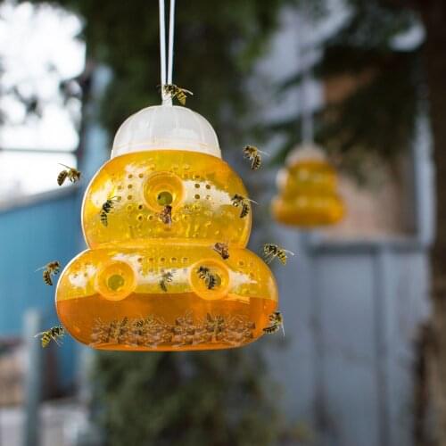 Garden Hanging Wasps Bee Beehive Catcher Wasp Trap Hornets Trapper Yellow Jackets Wasp Repellent Hornet Home Bait Tools