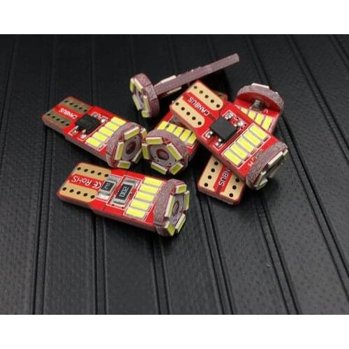 T10 15 SMD Led Bulb Canbus Car Auto Lights Parking Clearance Lamp Bulb W5W 168 194 4014 White No Error Interior Bulb Car light