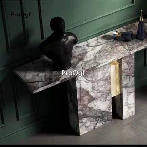 Prodgf 1 Set 120*35*85cm Marble ins Corner Table