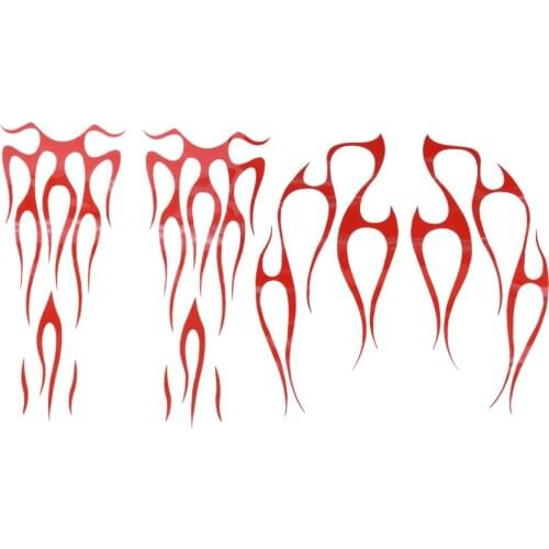 Universal Motorcycle Flame Shape Sticker Gas Fuel Tank & Decals