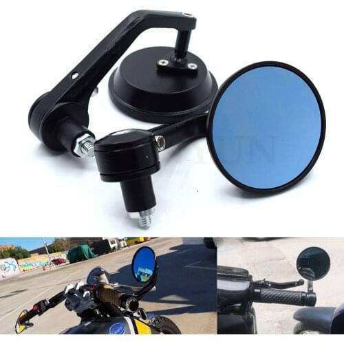 Universal 7/8" 22mm motorcycle handlebar end mirror for Yamaha R1 R6 R125 R15 FZ16 FZ1 MT09 MT07 FZ6 XJR1300 FZ6 FAZER FZ6R FZ8