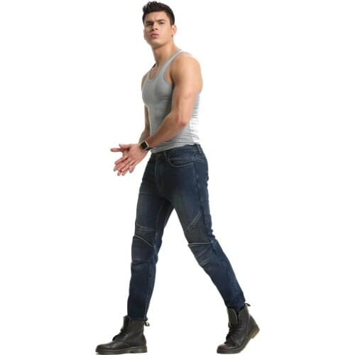 High-quality wear-resistant drop-resistant pants motorcycle riding jeans casual Aramid pants with 4PADS protective gear