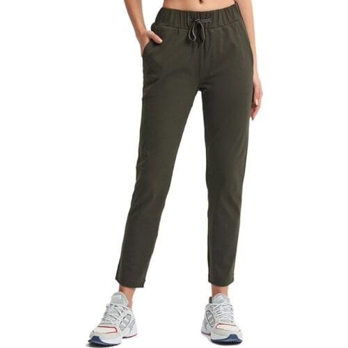 Mermaid curve Womens Leisure sports Trousers Wear The Drawcord Loose Straight Yoga Pants Keep Moving Pant 7/8 High-Rise Pilates