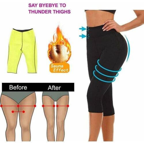 Women Slimming Pants Thermo Neoprene Sweat Sauna Body Shapers Leggings Fitness Stretch Control Panties Burne Waist Slim Pants
