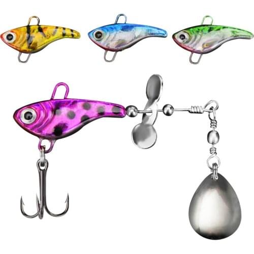 8.8CM 11G Hard VIB Fishing Lures Trout Spoon Metal Spinners Baits for Jig Fly Fishing Baits Sea Hard Lures With Hooks Pesca