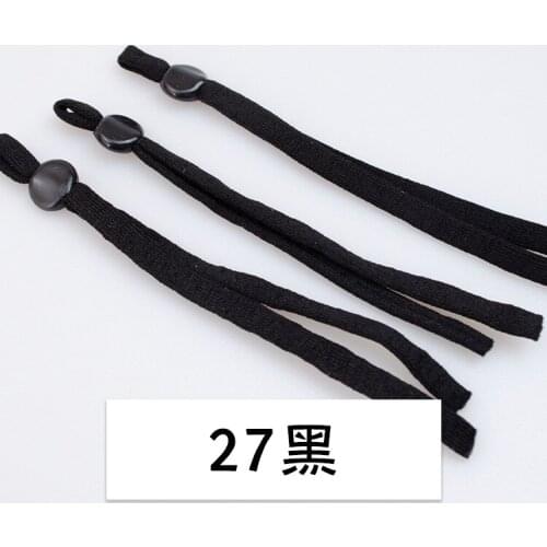 100 Pieces Mask Elastic Rope Adjustable Elastic Buckle Band Cord Stretch String For DIY Mouth Mask Accessory Sewing Stretch Rope