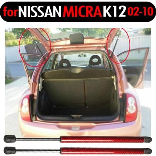 2pcs Auto Tailgate Boot Gas Struts Spring Car Lift Support for Nissan Micra K12 for Nissan March K12 2002-2010 500mm Hatchback