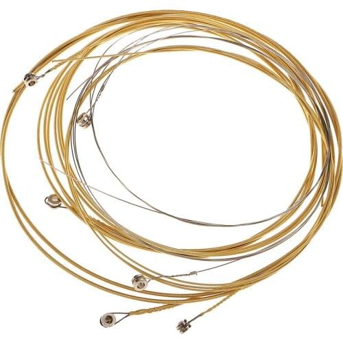 6pcs Golden E-B-D-G-A-E String For 38-41Inch Acoustic Guitar Accessory