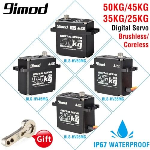 New Arrival 9imod Waterproof Servo DSC45MG 45KG Metal Gear HV Coreless Digital Servo for RC Car Boat Robot DIY