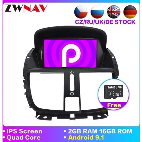 DSP Android 9.1 1 Din Car Radio tape recorder unit For Peugeot 207 2007-2014 Car Multimedia Player Stereo GPS Navigation DVD IPS