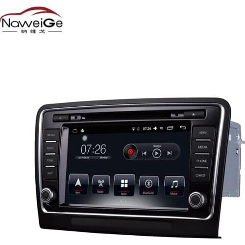 NaweiGe 8Inch T30 Android Octa core 8.1 2+32GB Car dvd for Skoda superb 2009-2013 Autoradio GPS Navigation Car Multimedia for