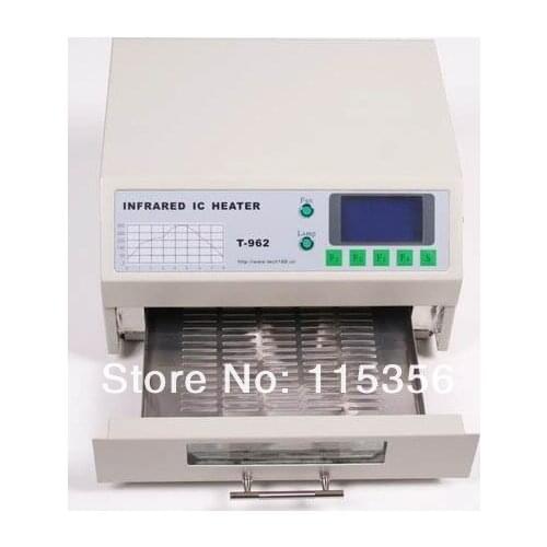 Free shipping PUHUI T962 Infrared IC Heater Reflow Oven SMD BGA With 180mmx235mnm Soldering Area