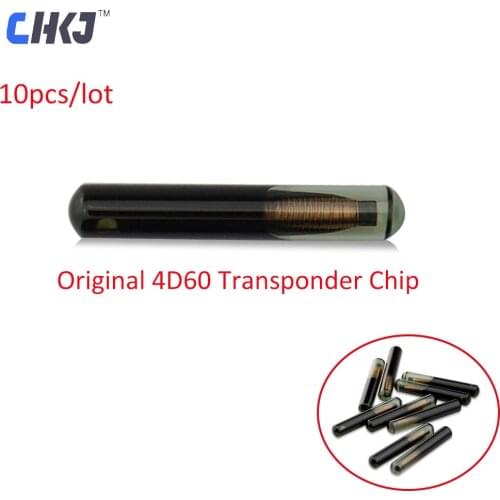 CHKJ 10PCS/LOT Original Remote Transponder Car Key Glass Blank Chips 4D 60 For Ford Connect Fiesta Ka Mondeo Auto
