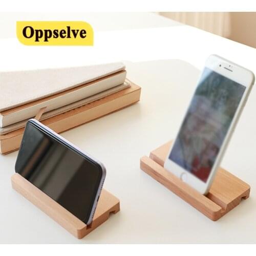 Universal Wood Mobile Phone Holder for iPhone 12 11 Pro Max XS Wood Slot Phone Stand Simple Desk Dock for Samsung S20 S10 Tablet