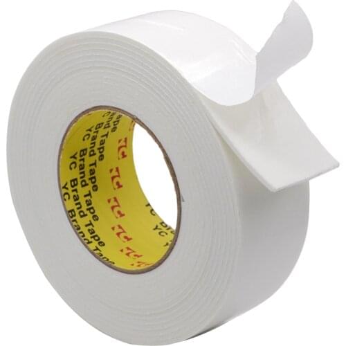 1PC 3m or 5m White Sponge Double Sided Acrylic Foam Adhesive Tapes 10mmx3m Width 10mm 12mm 15mm 18mm 20mm 25mm 30mm 50mm 100mm
