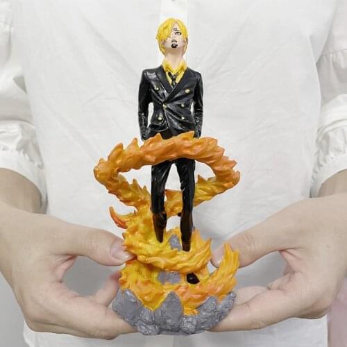 [VIP] 17cm Anime One Piece Law Luffy Sanji Zoro Shanks Action Figure Resin statue model Home decorations Ornaments kids gift