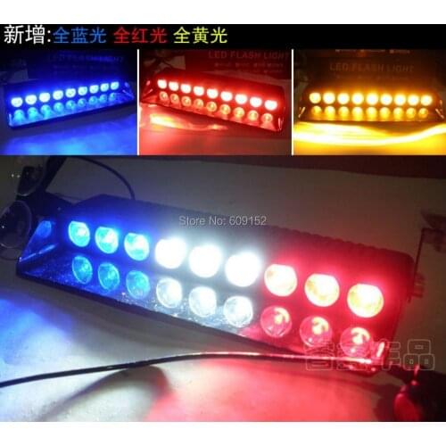 Multi-flashing pattern 9Led Car warning light Windshield hazard lamp Police Firefighter Rescue Intimidator EMS Singal flashlight