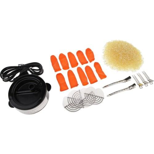 Hot Fusion Glue Keratin Melt Hot Pot Hair Extensions Tools Kit with Free Glue Beads EU Plug
