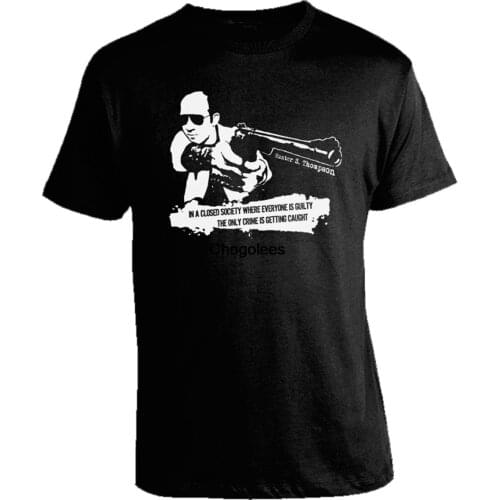 Hunter S. Thompson with Gun T-Shirt