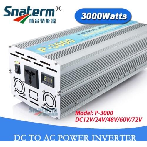 12V/24V/48V/72VDC 3KW/3000W off grid Power Inverter Peak Power 6000W AC220V/230V/240V 50Hz/60Hz Modified Sine Wave inverter