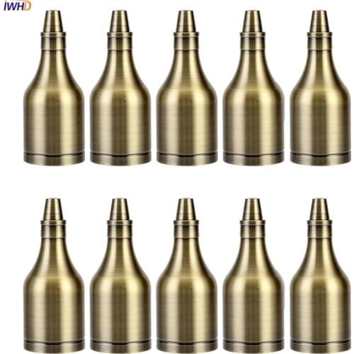 IWHD E27 Retro Socket Lamp Base Holder Vintage DIY Bottle Pendant Light Socket Base Vintage Light Screw Socket Light Fittings
