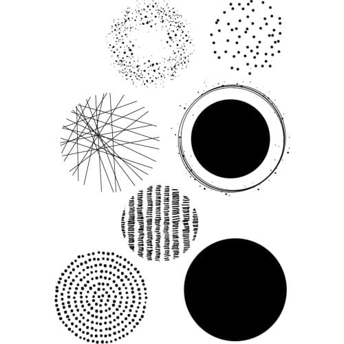 Circle background Transparent Clear Silicone Stamp/Seal for DIY scrapbooking/photo album Decorative clear stamp A168