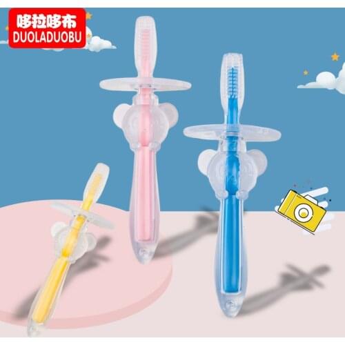 Soft Hair Care Toothbrush Baby Silicone Toothbrush Child Training Toothbrush Silicone Brush Baby Dental Care Toothbr