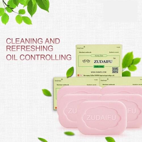Cheapest zudaifu Sulfur Soap Skin Conditions Acne Psoriasis Seborrhea Eczema Anti Fungus Bath Healthy Soaps Eczema Zudaifu Soap