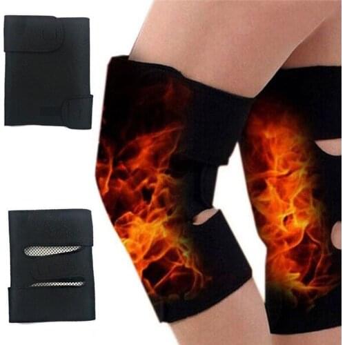 1 Pair Tourmaline Self Heating Knee Pads Magnetic Therapy Kneepad Pain Relief Arthritis Brace Support Patella Knee Sleeves Pads