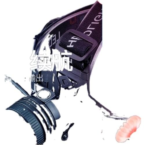 GT35 zoom headlight glare night fishing fishing dedicated charging super bright LED flashlight head mount