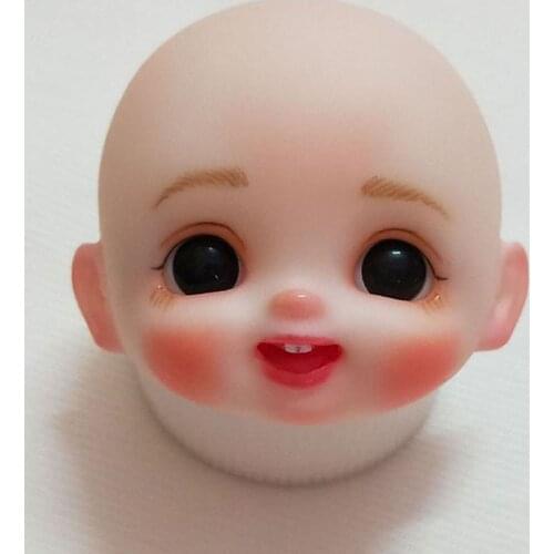 New Doll Head Lovely 1/8 BJD Dolls OB DIY custom made OB11 Makeup Doll Head Bjd Doll Accessories