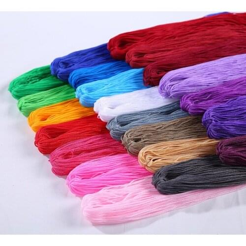 40-50M 1mm Strong Braided Macrame Silk Satin Nylon Cord Rope DIY Jewellery Bracelet Making Findings Beading Thread Wire