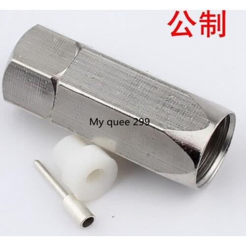 F head cable TV joint system 75-9 thread head screw self-tightening F head digital TV